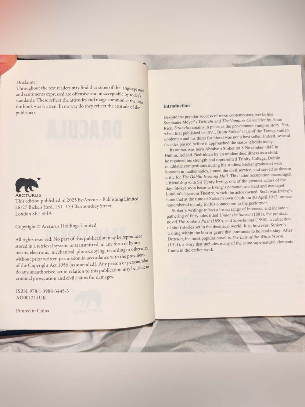 Brand New Dracula — Arcturus Hardcover — Gothic Black & Silver Edition - Picture 2 of 6